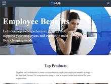 Tablet Screenshot of hubbenefits.com